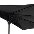 thumbnail image 3 of CorLiving Versa 8.5ft Outdoor Patio Half Umbrella with Steel Frame for Small Spaces, 3 of 9