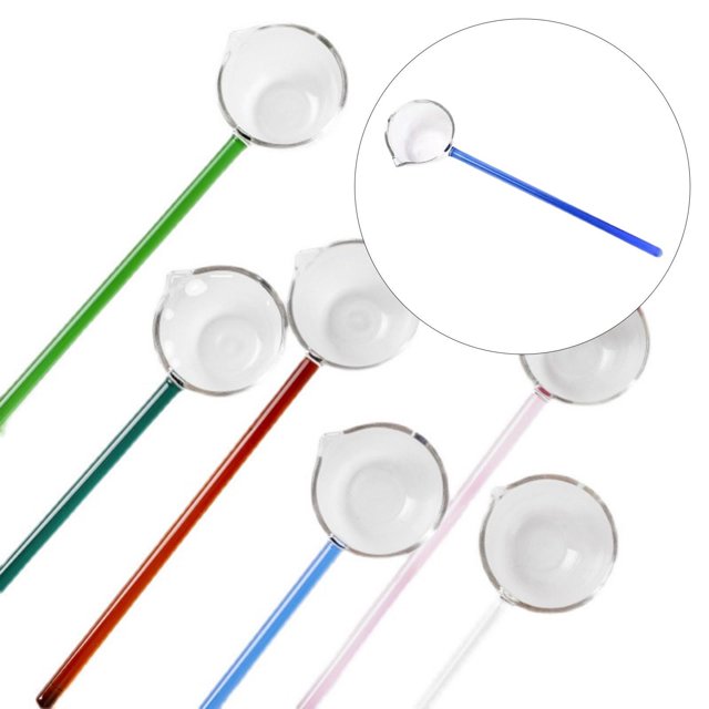 maskred Cooking Ladle Cooking Sauce Gravy Spoon Sauce Restaurant Punch Egg Soup for Blue 252x62mm 1Set