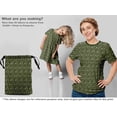 thumbnail image 5 of oneOone Cotton Poplin Dark Green Fabric Floral Sewing Craft Projects Fabric Prints By Yard 56 Inch Wide, 5 of 5