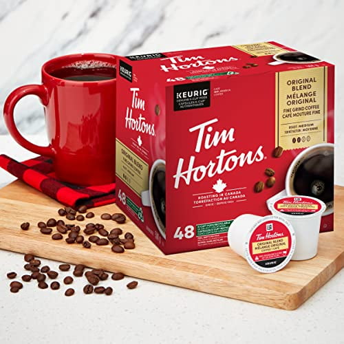 Tim Hortons Original Blend Medium Roast Coffee Pods, Single-Serve