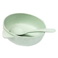 thumbnail image 1 of Harpily Daily Deals Clearance, Dinnerware 2Pcs/Set Baby Feeding Food Wheats Handled Bowl Spoon Training Tableware, 1 of 8