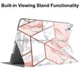 thumbnail image 3 of iPad Mini 4e 5e Gén 7,9 Po [ Mini 5 2019 Mini 4 2015 ] A2133 A1538 MUXH2LL/A MUXF2LL/A MK882LL/A Mise en Veille/réveil Automatique Intelligente Mince Angle de Vision Ajustable Support Étui à Rabat Imprimé - Marbre Rose, 3 of 7
