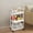 WH, variant on Amzcrzy Plasti C Trolley Kitchen Storage Cart 3-Layer Black with Armrests Storage Rack Bathroom Toilet Toiletries Storage Cart Organization and Storage Dorm Room Essentials Room Decor Home Decor