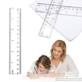 thumbnail image 2 of ZTTD Clear Plastic Ruler, 6 Inch Ruler, Clear Ruler with Centimeters and Inches, Straight Plastic Ruler for Home and Office Drawing Measuring Tools, 2 of 7