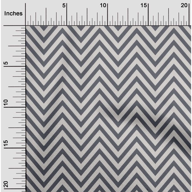 oneOone Polyester Lycra Fabric Chevron Geometric Print Fabric BTY 56 Inch Wide