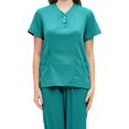 thumbnail image 4 of Milaget Women Uniform Scrub Set Nurse Uniform Durable V Neck Machine Washable Breathable M, 4 of 5