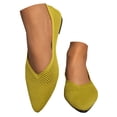 thumbnail image 1 of Womens Mesh Pointy Toe Dressy Shoes Breathable Spring Fall Slip on Low Heels Walking Flat Office Work Loafers, 1 of 6
