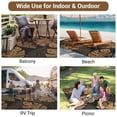 thumbnail image 4 of Tapis d'Extérieur Imperméable Réversible Moderne en Paille Plastique pour Patio, Léger, Résistant aux Intempéries, Facile à Nettoyer pour Terrasse, Jardin, Véranda, Balcon, Camping, VR, Plage, 4 of 11
