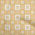 thumbnail image 1 of oneOone Silk Tabby Yellow Fabric Geometric Craft Projects Decor Fabric Printed By The Yard 42 Inch Wide, 1 of 4