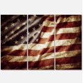 thumbnail image 2 of Designart Canvas Artwork Print, 36x28-3 Panels, Red/White/Blue, 2 of 3