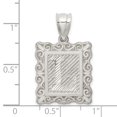 thumbnail image 4 of 925 Sterling Silver Dainty Letter L Initial Name Monogram Necklace Charm Pendant, 4 of 8
