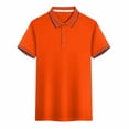thumbnail image 2 of Timegard Womens Tops Plus Size Breathable Lapel V Neck Button Short Sleeve Loose Blouse Summer Casual Unisex, 2 of 8