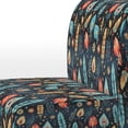 thumbnail image 4 of Designart "Nomadic Mosaic II" Multicolor Paisley Upholstered Accent Chair - Glam Arm Chair For Bedroom, 4 of 7