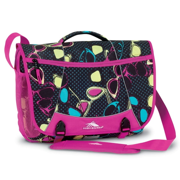 High Sierra Tank Messenger Bag Sunglasses Fuchsia/Pink 18 x 13.5 x 7-Inch