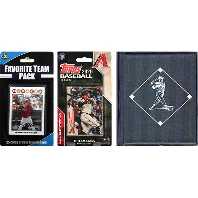 C&I Collectables 2020DBACKSTSC MLB Arizona Diamondbacks Licensed 2020 Topps Team Set & Favorite Player Trading Cards Plus Storage Album