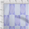 thumbnail image 2 of oneOone Georgette Viscose Purple Fabric Geometric Allover Shape Craft Projects Decor Fabric Printed By The Yard 42 Inch Wide, 2 of 4