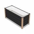 thumbnail image 1 of Jardinière Surélevée en Aluminium Résistante aux Intempéries – Rectangle Profond, Coins Arrondis Sécuritaires, Trous de Drainage – Parfaite pour Patio, Balcon, Cour, Fleurs et Légumes – Taille : 100x40x45 cm, Couleur : Gris, 1 of 8