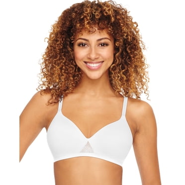 Hanes Girls Oh So Light Foam Wirefree Bra, S, White