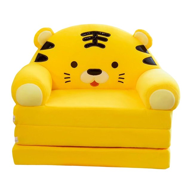 GUOOL Foldable Sofa Chair Cover Washable for Living Room Decoration Yellow (Only Included Sofa Cover)