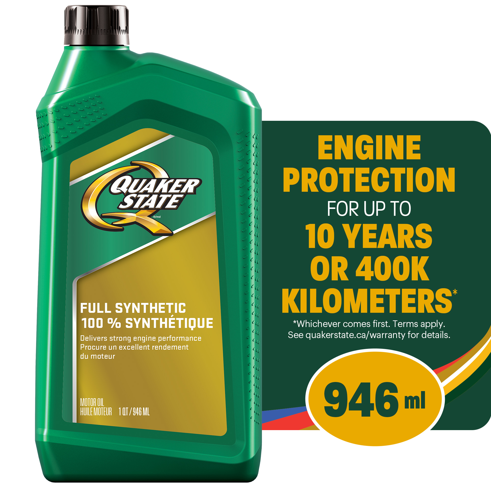 Quaker State Huile moteur entièrement synthétique 0W-20 5L