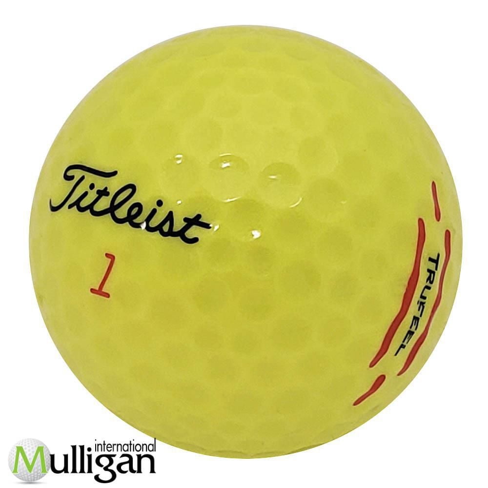 Mulligan -  60 Titleist Trufeel 2024 Yellow 4A Recycled Used Golf Balls