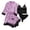Pink, variant on GDREDA Plus Size Pajama Set Women Silk Pajamas For Women Set 4 Piece Satin Sleepwear Classic Button Down Short Sleeve Pj Set Cute Loungewear Women Pajama Sets pyjamas Pink,S