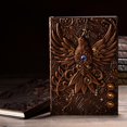 thumbnail image 1 of EGNMCR Diary NoteBook Notebooks for Work Retro Embossed Bird Pattern Notebook European A5 Notepad Stereo 100 Pages embossed notebook, 1 of 5