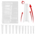 thumbnail image 2 of ANGGREK Artificial Nail Tips, Long Nail Tips Artificial French For DIY Nail Salon Home Use, 2 of 8