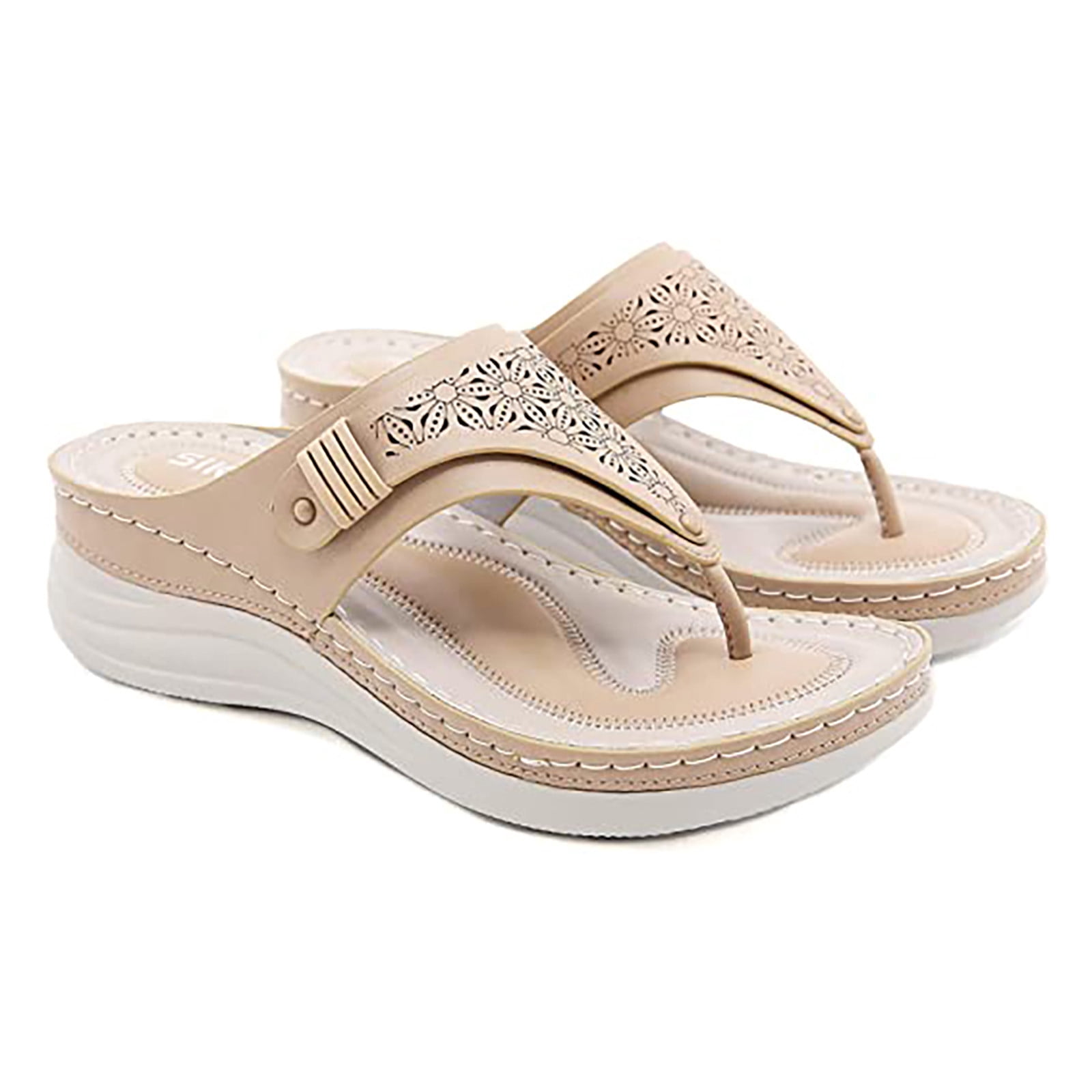 Leutsin Ladies Platform Sandals Thong Sandals Wedge Sandals High Heel Platform Sandals