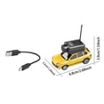 thumbnail image 2 of BKER 1/64 WL Mini RC Car With FPV Camera & LED Ambient Lights & Interactive Controls & 3 Speed Modes Remote Control Car FPV RC Drift Cars For Adult，Controlled Via A Mobile App, 2 of 3