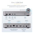 thumbnail image 3 of StarTech.com USB-C Docking Station 10-in-1, USB4, Up to 100W Charging for Laptop, 40Gbps Data Transfer, 2.5Gb Ethernet, Single 8K, Dual 4K Display, 6X USB Not MacOS Compatible, 3 of 9