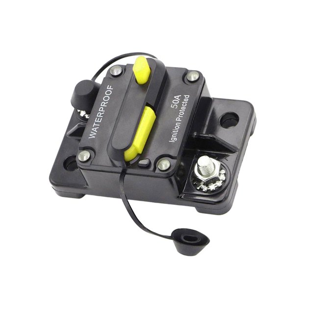 Disjoncteur 30-300 AMP IP67 Étanche 12V-48V Manuel 60 AMP Débranchement Extérieur Fusible de Réinitialisation 50A