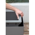thumbnail image 4 of Veradek Block Series Span Short Plastic Planter - Gray, 4 of 11