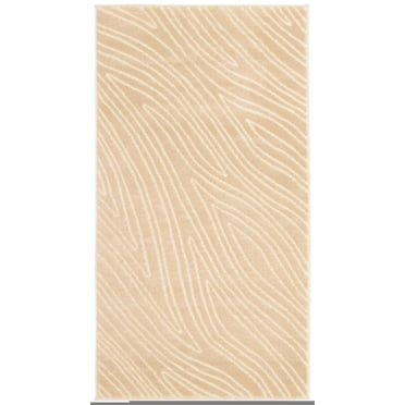 ECARPET Modern Area Rug for Dining Room, Living Room, Bedroom or Den Vector Ivory