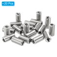 thumbnail image 3 of Unique Bargains Adaptateurs de Filetage Manchon Réducteur Écrou 20 Pcs M10x1.5 Mâle à M6x1 Femelle Réparation Insert Écrou 20mm, 3 of 7