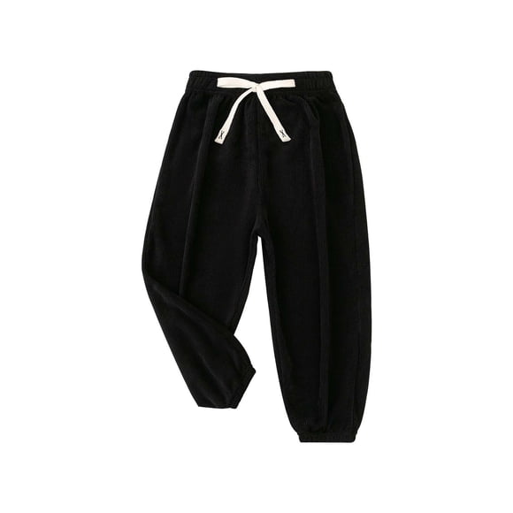 LNMQLPDBS Boys Sweatpants Size 7 Cute Pants Wideleg Sweatpants Ice Skating Pants Boys Basketball Clothes 2t Clothes for 10 Year Olds, Black 18-24 Months