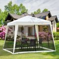 thumbnail image 2 of Outsunny Tente de Fête, Abri de Jardin Extérieure Pare-Soleil, Beige, 2 of 10