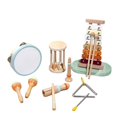 thumbnail image 4 of Qocolhg Toddler Musical Instruments, 7 Pcs Set Montessori Musical Toys, Musical Instruments for Toddlers 3+, Neutral Colors Wooden Percussion Instruments Set, Suitable for Education for 3+ Children, 4 of 9