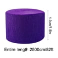 thumbnail image 3 of Bright Blue Crepe Paper Streamer Roll 82 Feet for DIY Crafts and Party Decorations, 3 of 5