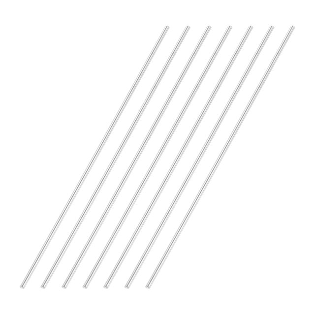 Uxcell 3.94 x 0.06" 304 Stainless Steel Solid Round Rod for DIY Craft 7Pcs