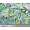thumbnail image 3 of Soimoi Cotton Duck Fabric Leaves Tropical Print Sewing Fabric Yard 42 Inch Wide, 3 of 4
