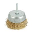 thumbnail image 3 of 6mm Shank Copper Plating Stainless Steel Wire Wheel Brushes Grinder Rotary Tool, 3 of 10