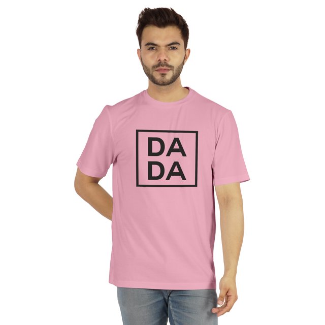 Inkmeso Men's Graphic Printed Da Da€ Quotes First Time Daddy Tshirt Cotton Jersey Tee
