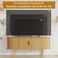 thumbnail image 2 of AKDSteel 47.2" Tv Cabinet With Storage And Sliding Doors, Wood Media Console Table For Tvs Up To 80 Inches, Modern Entertainment Center For Living Room, Bedroom, Or Hallway, 2 of 7