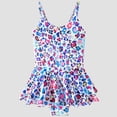 thumbnail image 2 of Birdeem Toddler Kids Baby Girls Fashion Cute Leopard Print Bikini Ruffles One-Piece Swimsuit, 2 of 9