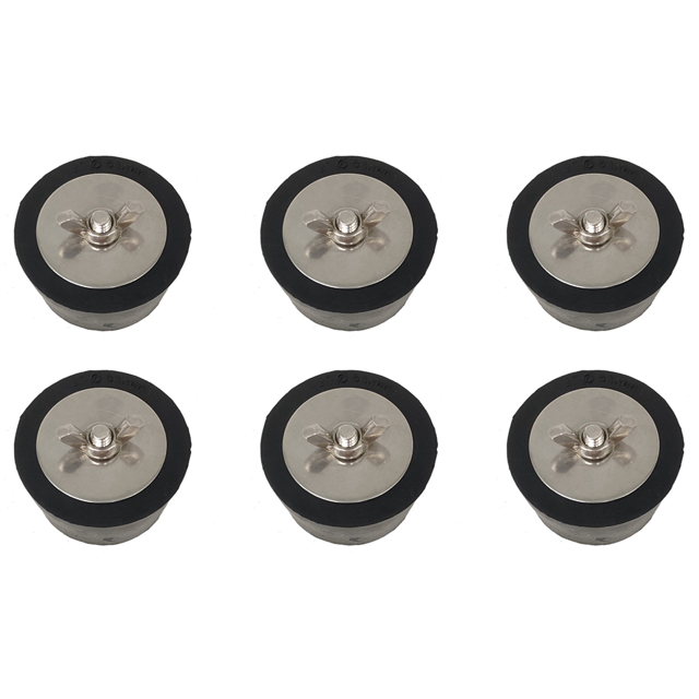 6 Pcs Rubber Stopper Plug Swimming Pool Winterizing Plug for 2 Inch Pipe Hole Swimming Pool Accessories Garden Tools