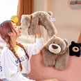 thumbnail image 3 of EIGTHTAIL Weighted Stuffed Animals 55cm Playful Expression Bear Comfortable Feel Lovable Design Baby Stuff White, 3 of 4