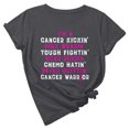 thumbnail image 1 of TIMIFIS Breast Cancer Awareness Shirts for Women Work Tops Short Sleeve Out Blouse Breast Awareness Letter Print Shirt T-Shirt Tops In OctoberFall/Winter, 1 of 6