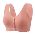 thumbnail image 1 of Timegard Plus Size Bras for Women Back Smoothing Front Closure Full Support Wireless Comfy Sleep Bras, 1 of 6