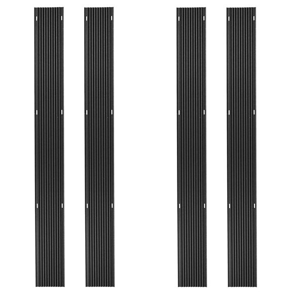 Black Ice 4 Pack 5-Foot Snowmobile Trailer Ski Guides for Friction-Free Loading